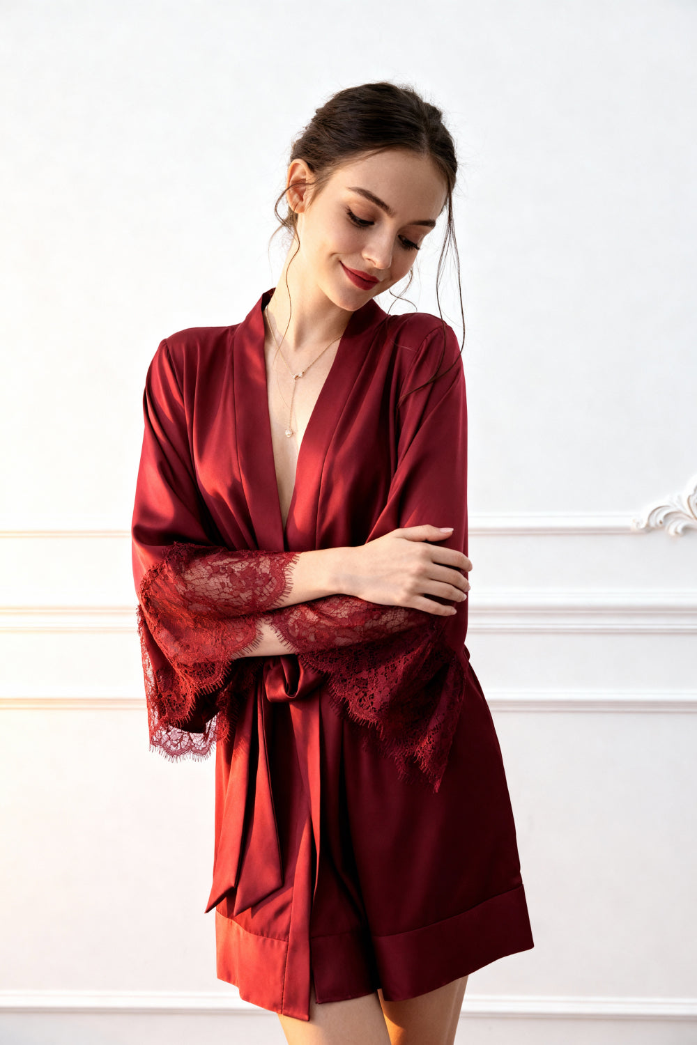 Chemise de nuit Harmony Rouge